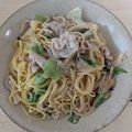 かなりん☆'s cooksnap of when they made 豚肉ときのこのクリームパスタ。.