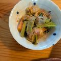 よしこさんちの備忘録's cooksnap of when they made ♡農家直伝♡小松菜と油揚げの煮浸し.
