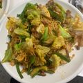 じいじい毎日挑戦's cooksnap of when they made 元気もりもりキムチ焼きそば.