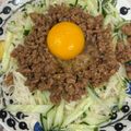 ひにょにょ's cooksnap of when they made ジャージャー麺風♪甘辛肉味噌乗っけ素麺.