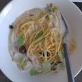 すけたろ3's cooksnap of when they made 青梗菜とベーコンのクリームパスタ.