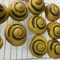 cana's cooksnap of when they made 可愛い♡抹茶渦巻きパン.