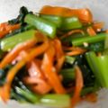 ちーきよ's cooksnap of when they made 簡単！小松菜と人参のナムル★お弁当にも★.