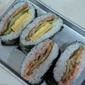 プルンバゴ's cooksnap of when they made ❀握らないおにぎり☆簡単☆おにぎらず❀.