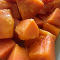 Remtan's cooksnap of when they made パパイヤを生で食べて栄養とるよ！.