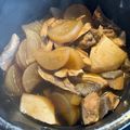 北海小梅's cooksnap of when they made 圧力鍋で大根とぶりのあら煮.
