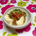まこさんど's cooksnap of when they made あっという間！すぐ出来る納豆キムチ豆腐.