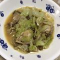 レオミウ's cooksnap of when they made 鶏もも肉とキャベツの味噌炒め煮.