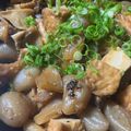 ♪ずっとずっと♪'s cooksnap of when they made 牛筋☆蒟蒻☆厚揚げの炒め煮.