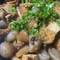 ♪ずっとずっと♪'s cooksnap of when they made 牛筋☆蒟蒻☆厚揚げの炒め煮.