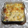 ひトみ's cooksnap of when they made さつまいもとウインナーのグラタン.