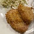 ＊naocook＊'s cooksnap of when they made 簡単！焼きパン粉☆揚げないチーズハムカツ.