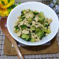 mamaRD's cooksnap of when they made レシピ本掲載★きゅうりと豚ひき肉のそぼろ.