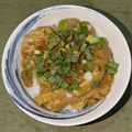 yama_miu's cooksnap of when they made 簡単☆フライパンひとつできつねカレー丼.