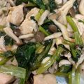 ほしちゃろ's cooksnap of when they made ササミと小松菜の中華丼.