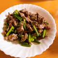 ベアレイク's cooksnap of when they made 砂肝とにんにくの芽の塩ダレ炒め.