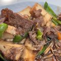 takoyuma's cooksnap of when they made 牛肉と厚揚げの甘辛オイスター炒め.