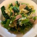 凛まま☆'s cooksnap of when they made 晩御飯に是非♬ 小松菜と卵の中華炒め.