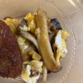 あやな's cooksnap of when they made 手早く一品！甘辛卵とじなエリンギの炒め.