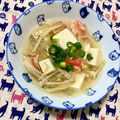 ふたごゆき's cooksnap of when they made ☆豆腐とカニカマとえのきのスープ☆.