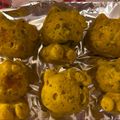 ★梨亜★'s cooksnap of when they made Wかぼちゃの蒸しパン♪レンジでも.