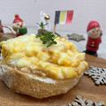 horseland's cooksnap of when they made ゆで卵レモンチーズトースト.