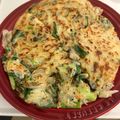 ☆aksmam☆'s cooksnap of when they made OSAKA鶴橋オモニのチヂミ♪わけぎ・韮.