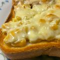 ★なみ☆'s cooksnap of when they made 朝食＆ランチに♪コーンマヨピザトースト.