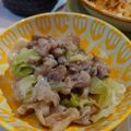 ジュニアミス's cooksnap of when they made 材料2つ☆豚こまキャベツの簡単旨塩炒め。.