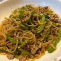 ハムハムたん's cooksnap of when they made 【楽めし】ひき肉と白滝とピーマンの炒め.