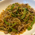 ハムハムたん's cooksnap of when they made 【楽めし】ひき肉と白滝とピーマンの炒め.