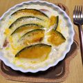 ♡ナムギュ♡'s cooksnap of when they made ＊かぼちゃとウインナーの簡単グラタン＊.