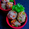❤️かわだん❤️'s cooksnap of when they made カボチャと野菜たっぷり肉だんご💮.