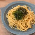 たべものにっき　tabemono's cooksnap of when they made バターと白だしで♪たらこスパ♪.
