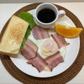 horseland's cooksnap of when they made まん真ん中のベーコンエッグ♬.