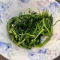 run※'s cooksnap of when they made オカヒジキのレンジで簡単おひたし☆.