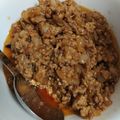 ビビ2525's cooksnap of when they made 5分でハンバーグ丼！合挽き肉と玉ねぎ炒め.