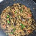 angella's cooksnap of when they made ナスたっぷり♫野菜と挽肉のドライカレー.