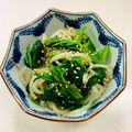 あっこ姉's cooksnap of when they made 簡単副菜☆つるむらさきのニンニクナムル☆.