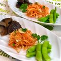 お料理ニャロメ's cooksnap of when they made ほんのり甘い♪人参とナッツのマリネサラダ.