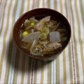 yesmama's cooksnap of when they made 豚汁.
