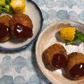yesmama's cooksnap of when they made メンチカツ☆キャベツ豚肉でｼﾞｭｰｼｰ.