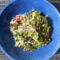 t0mt0mt0m's cooksnap of when they made 子供大好き！レタスとカニカマのマヨサラダ.