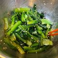 ぴぴん0163's cooksnap of when they made 鉄板レシピ　小松菜のナムル　簡単.