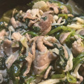 けい♫'s cooksnap of when they made 豚こま肉とほうれん草の炒め物.