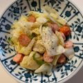 ロコスモコス's cooksnap of when they made ソーセージとキャベツの炒め物.