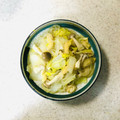 Akemi Moriyama's cooksnap of when they made ズボラ一発☆　白菜と油揚げと春雨の中華煮.