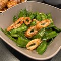 ٩(^‿^)۶'s cooksnap of when they made ✿絹さやと竹輪の中華風炒め✿.