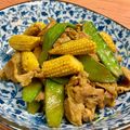 島子☆'s cooksnap of when they made 豚肉とヤングコーンのカレー炒め.