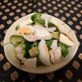 龍青空ママ's cooksnap of when they made 簡単★蒸し鶏とブッラータチーズのサラダ.